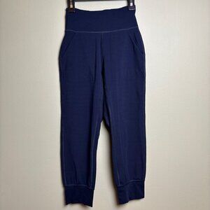 Lululemon Womens Align Jogger Crop Sz 2 High Rise Buttery-Soft Nulu Blue W6BDRS